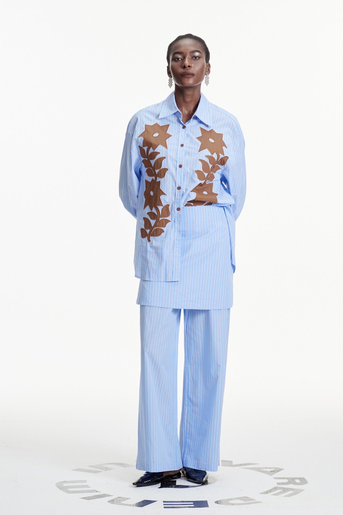 Clementina Print Stripe Pants Set