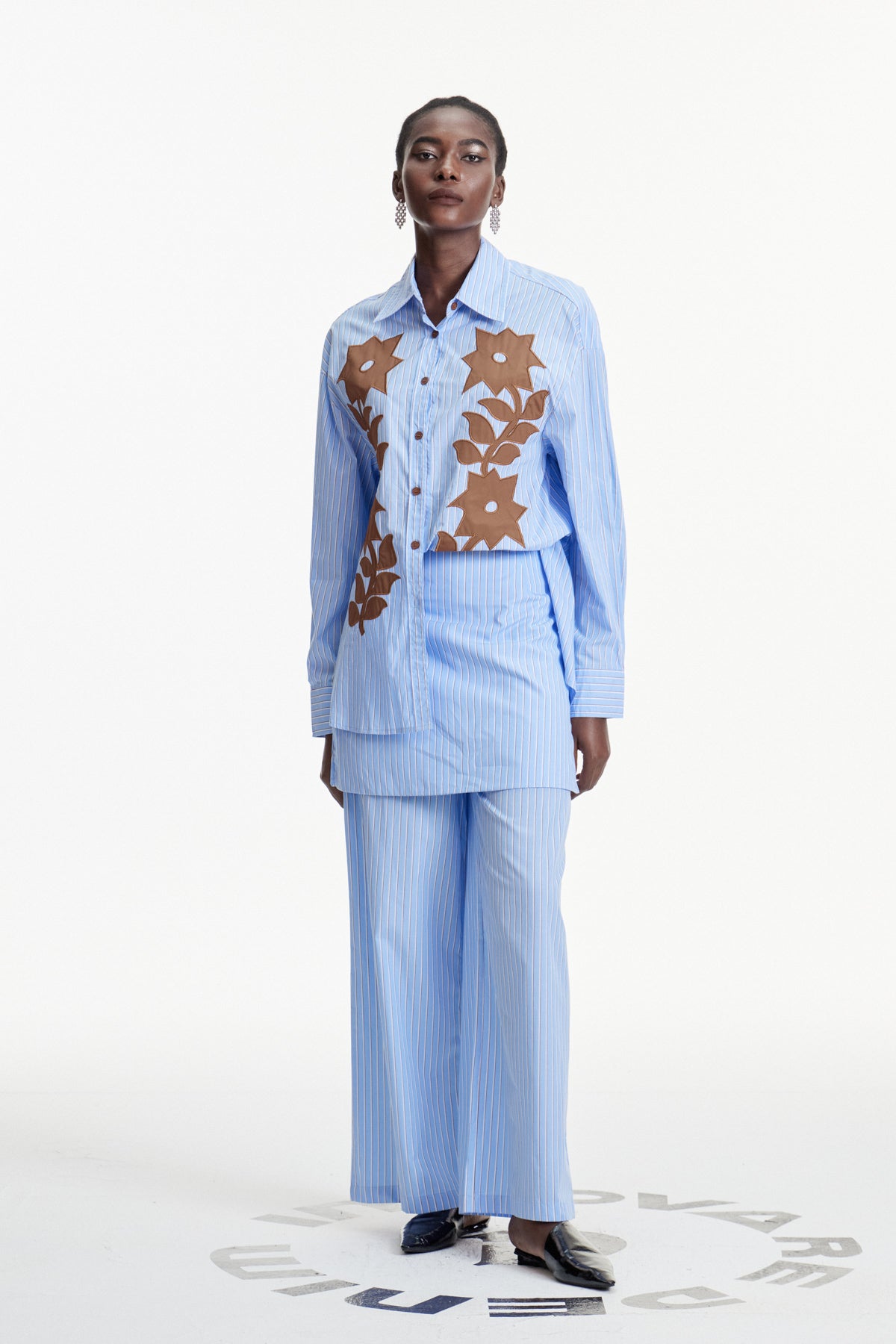 Clementina Print Stripe Pants Set