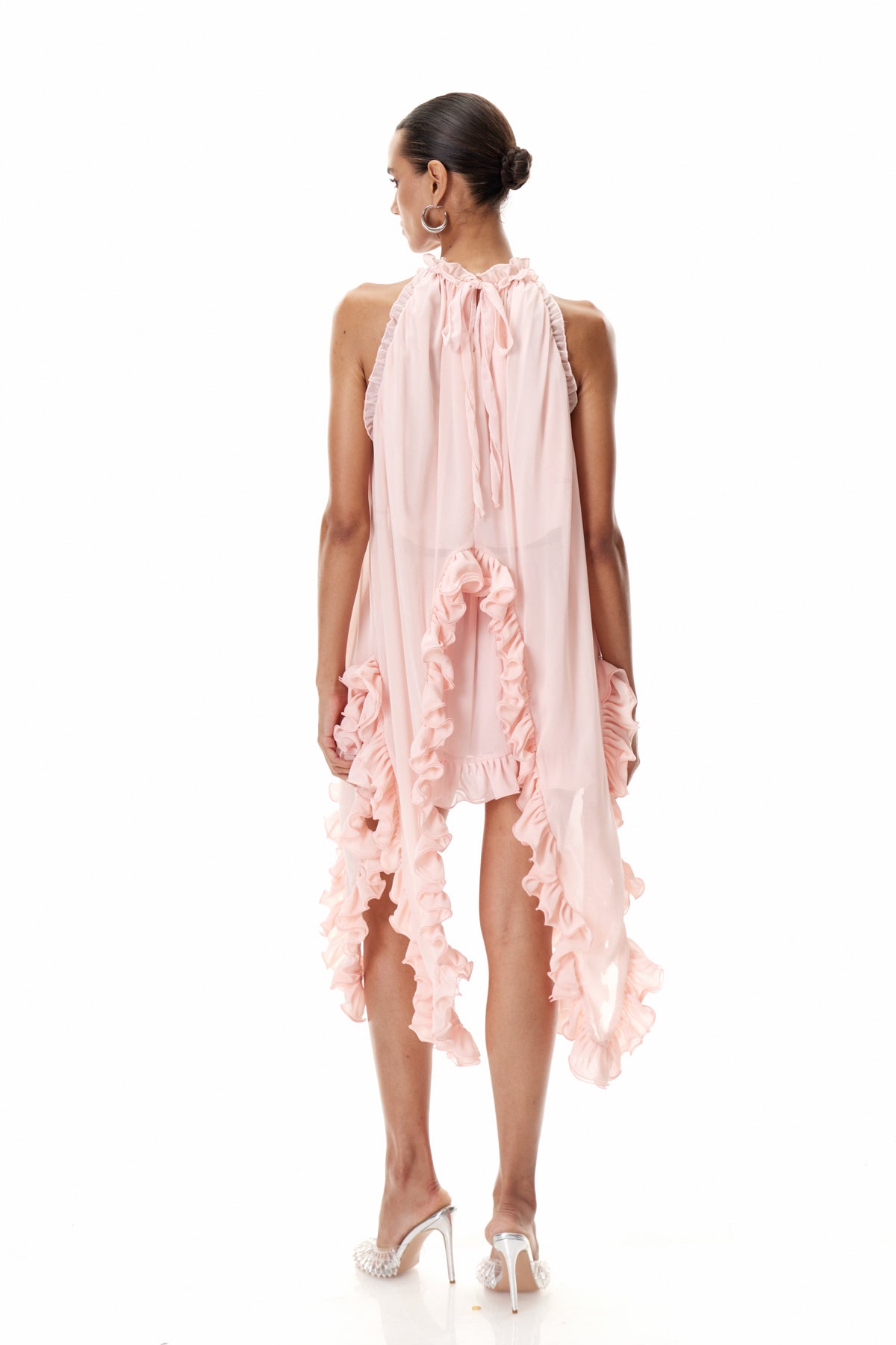 Cleone Sleeveless Ruffle Skirt Set