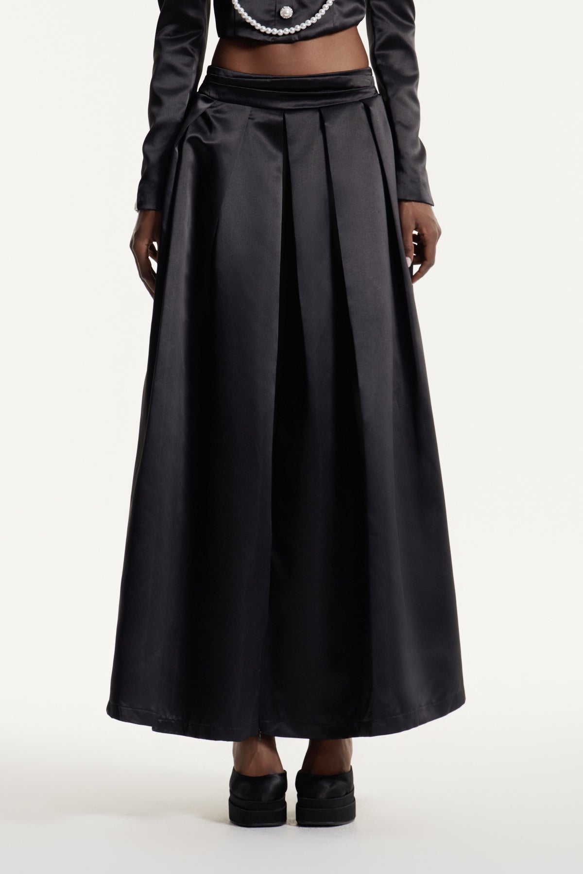 Clifton Pleated Maxi Skirt