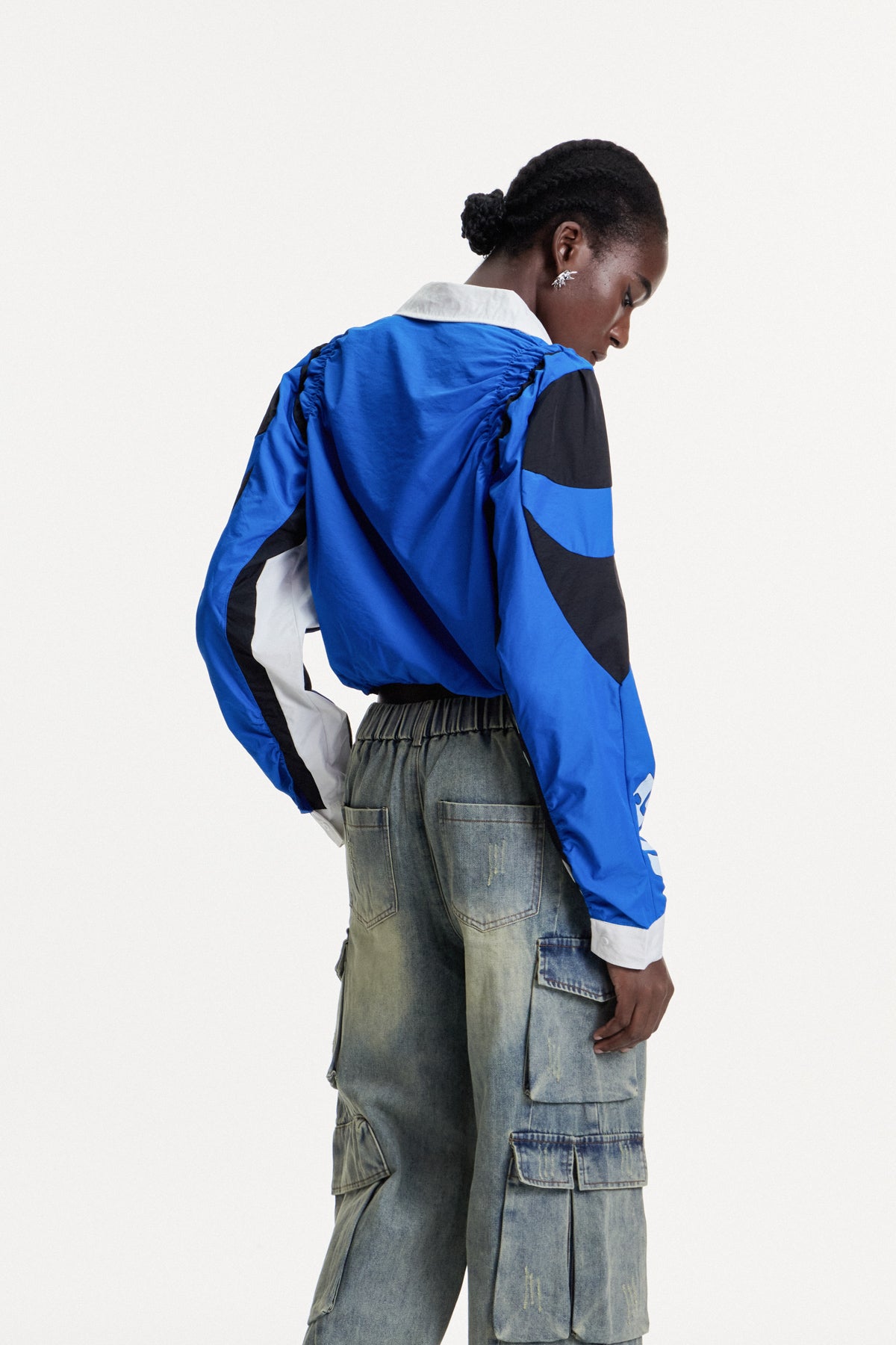 Colombano Drawstring Print Top