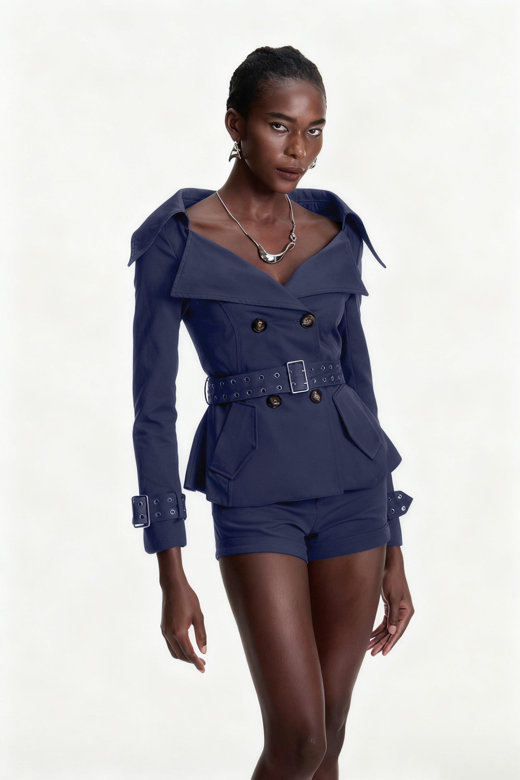 Colombo Lapel Buckle Jacket