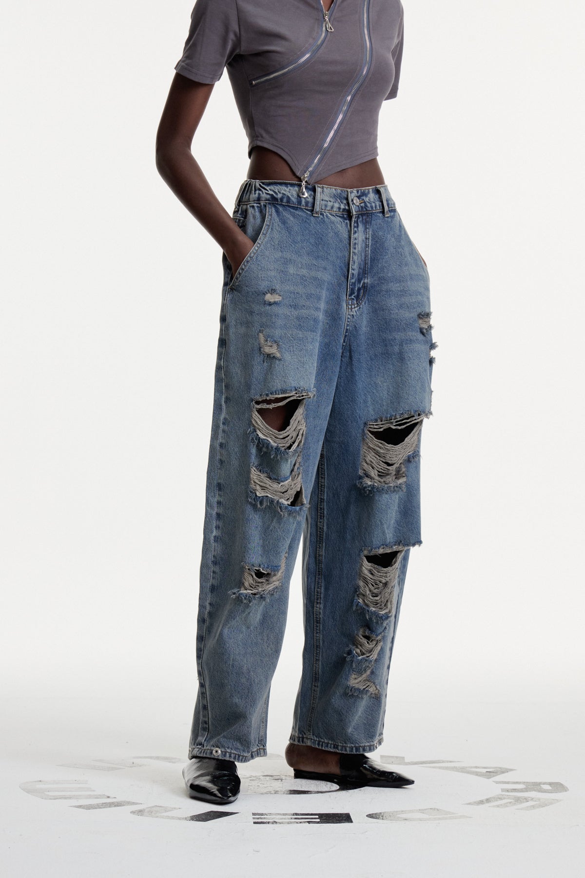 Colten Ripped Cutout Jeans