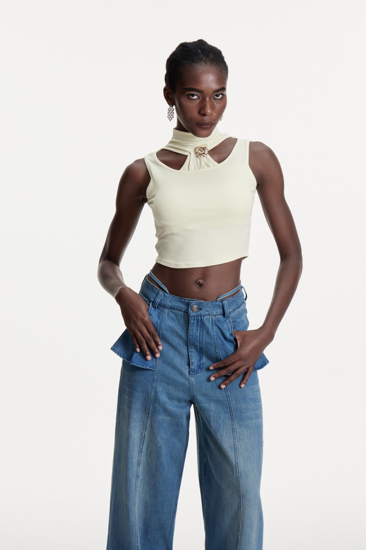Comfort Cutout Crop Top