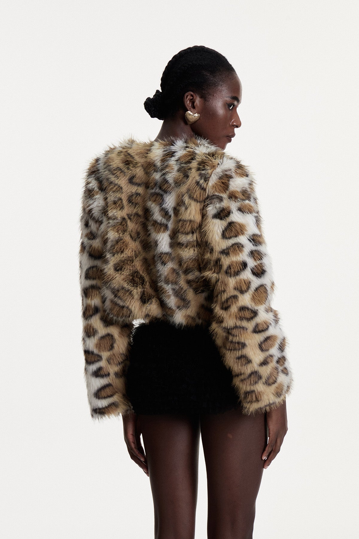 Comgall Leopard Faux Fur Jacket