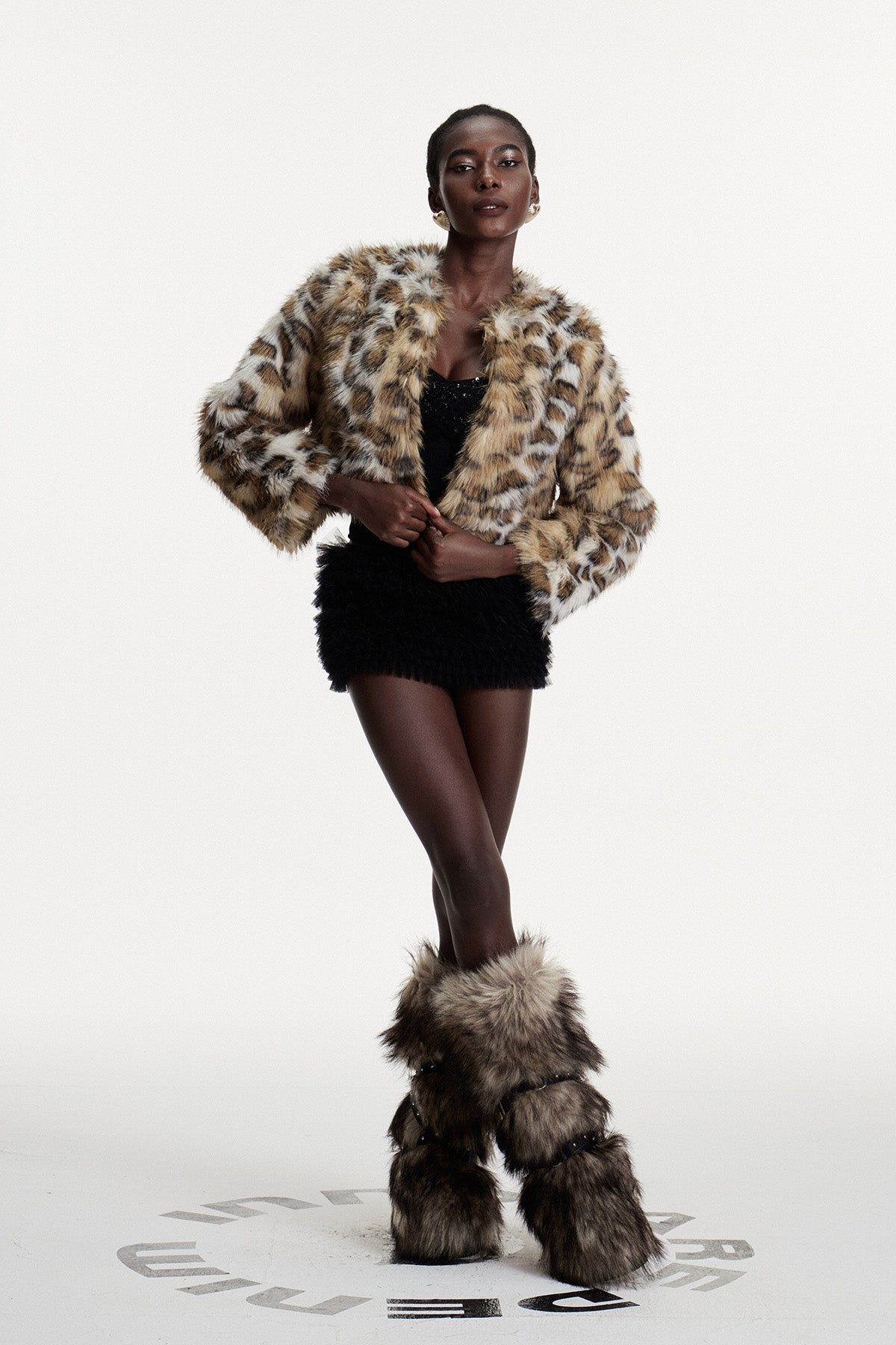 Comgall Leopard Faux Fur Jacket