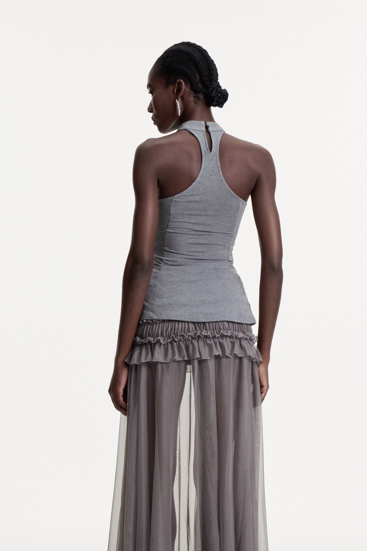 Concetta Halter Neck Ruch Top