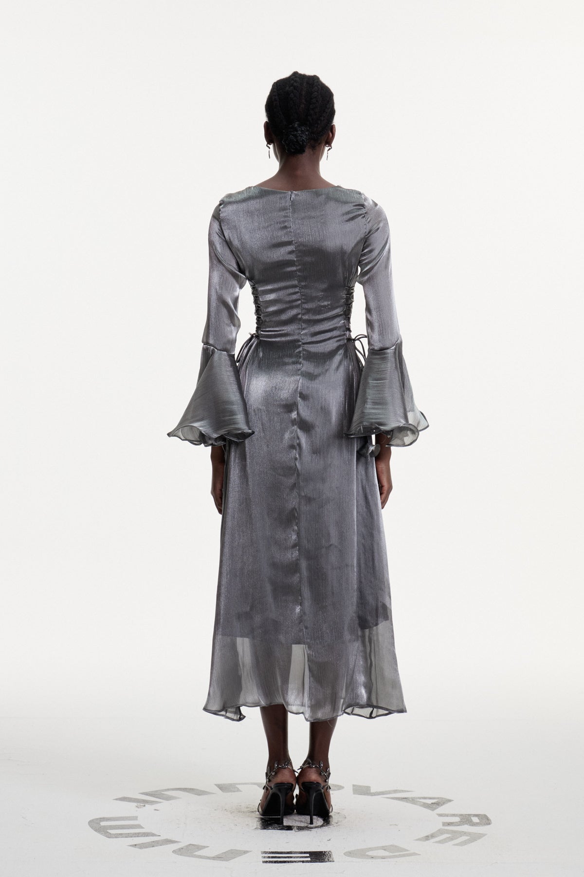 Conchobar Chain Ruffle Maxi Dress