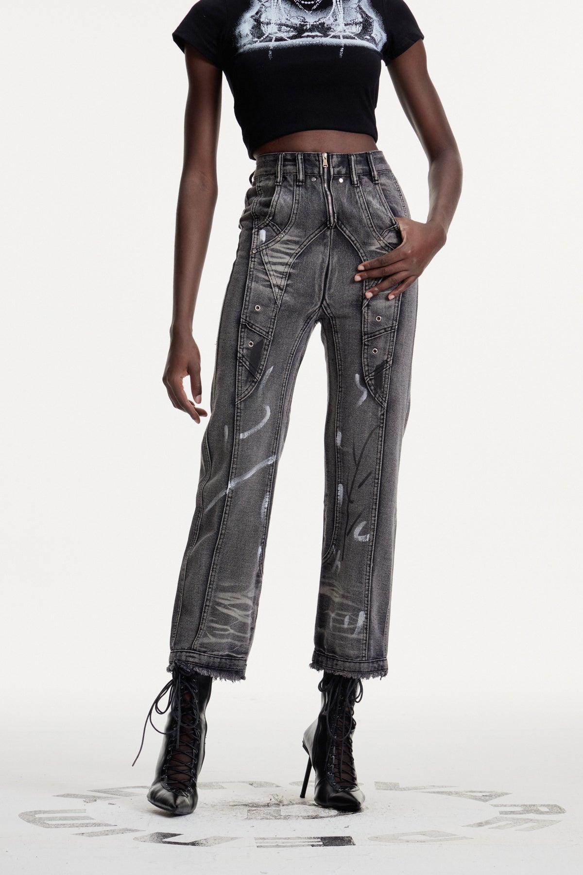 Conrado Deconstruct Skinny Jeans