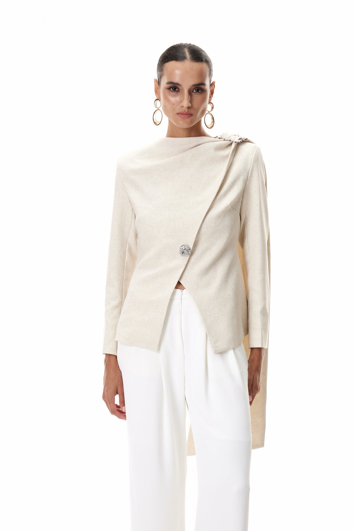 Cosima Shawl Ruch Asymmetric Blazer