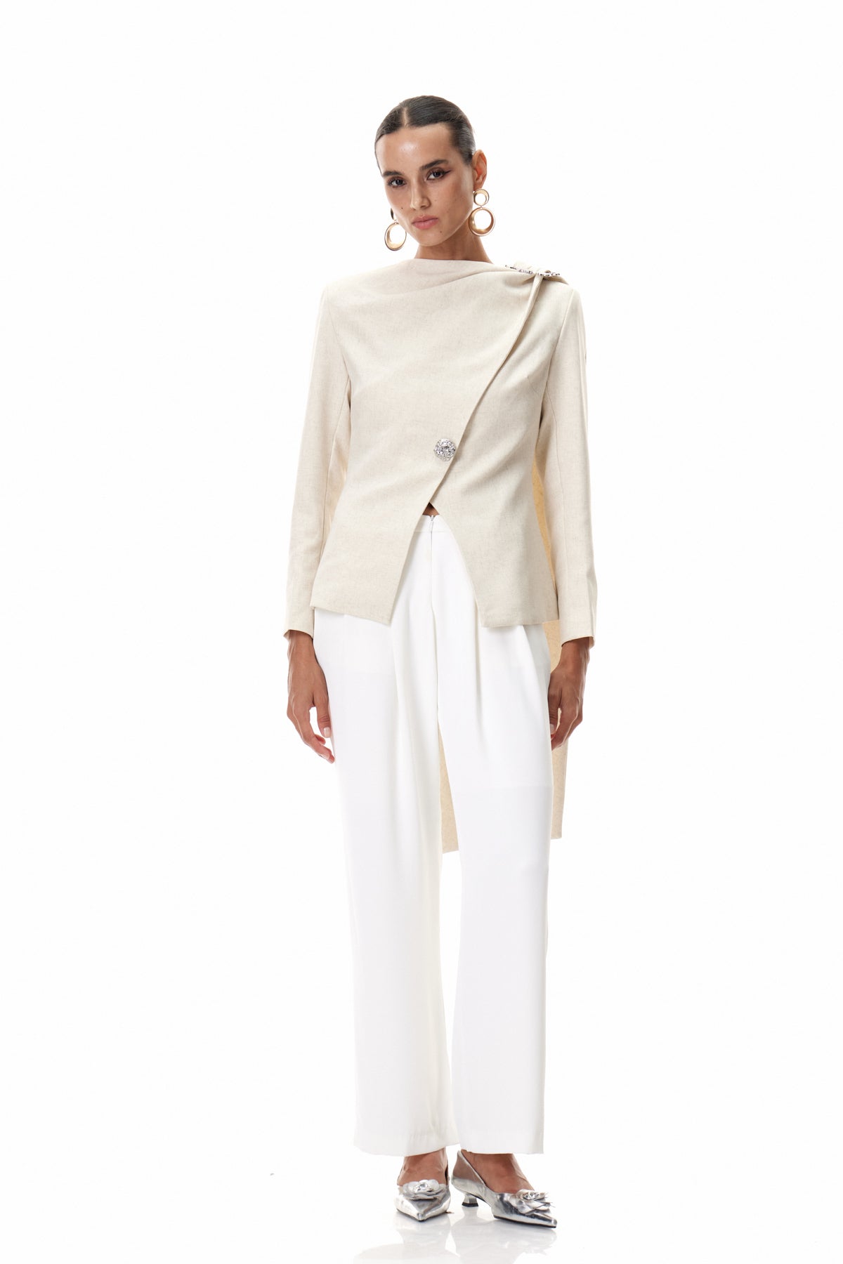 Cosima Shawl Ruch Asymmetric Blazer