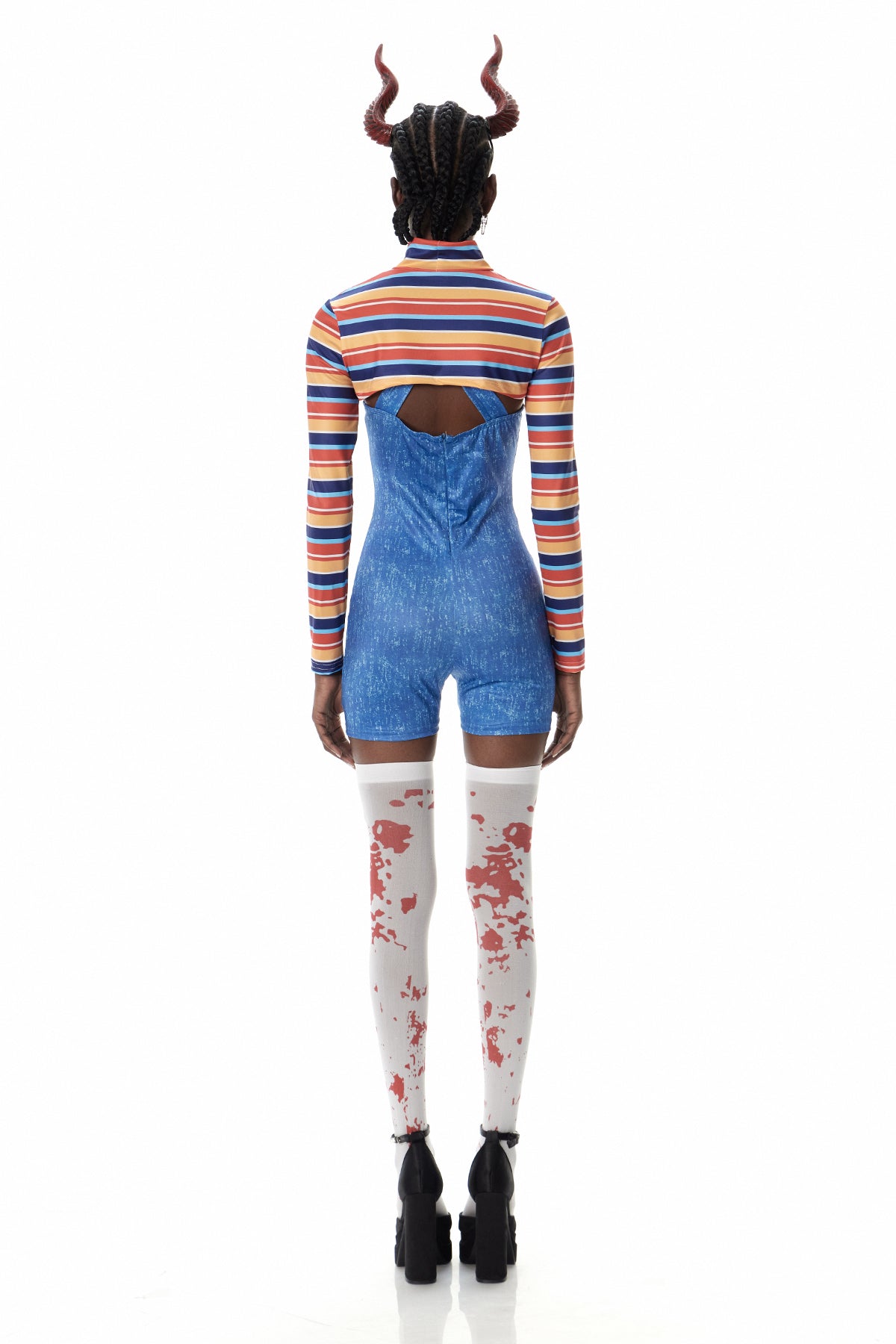 Cosmina Stripe Bodycon Playsuit