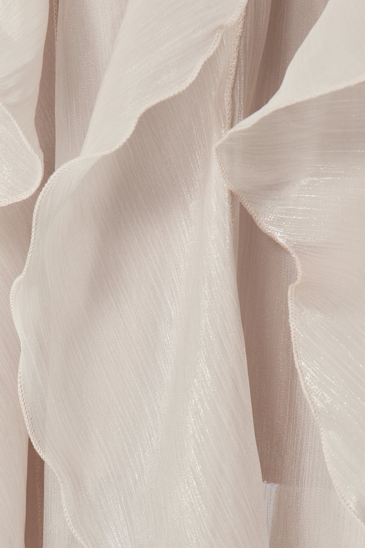 Criseyde Ruffle Ruch Maxi Dress