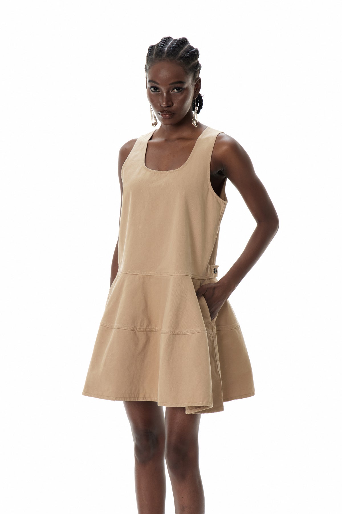 Cristen Sleeveless Denim Mini Dress