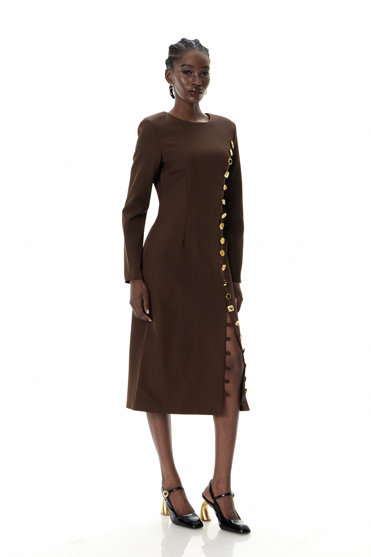 Cristoforo Split Midi Dress