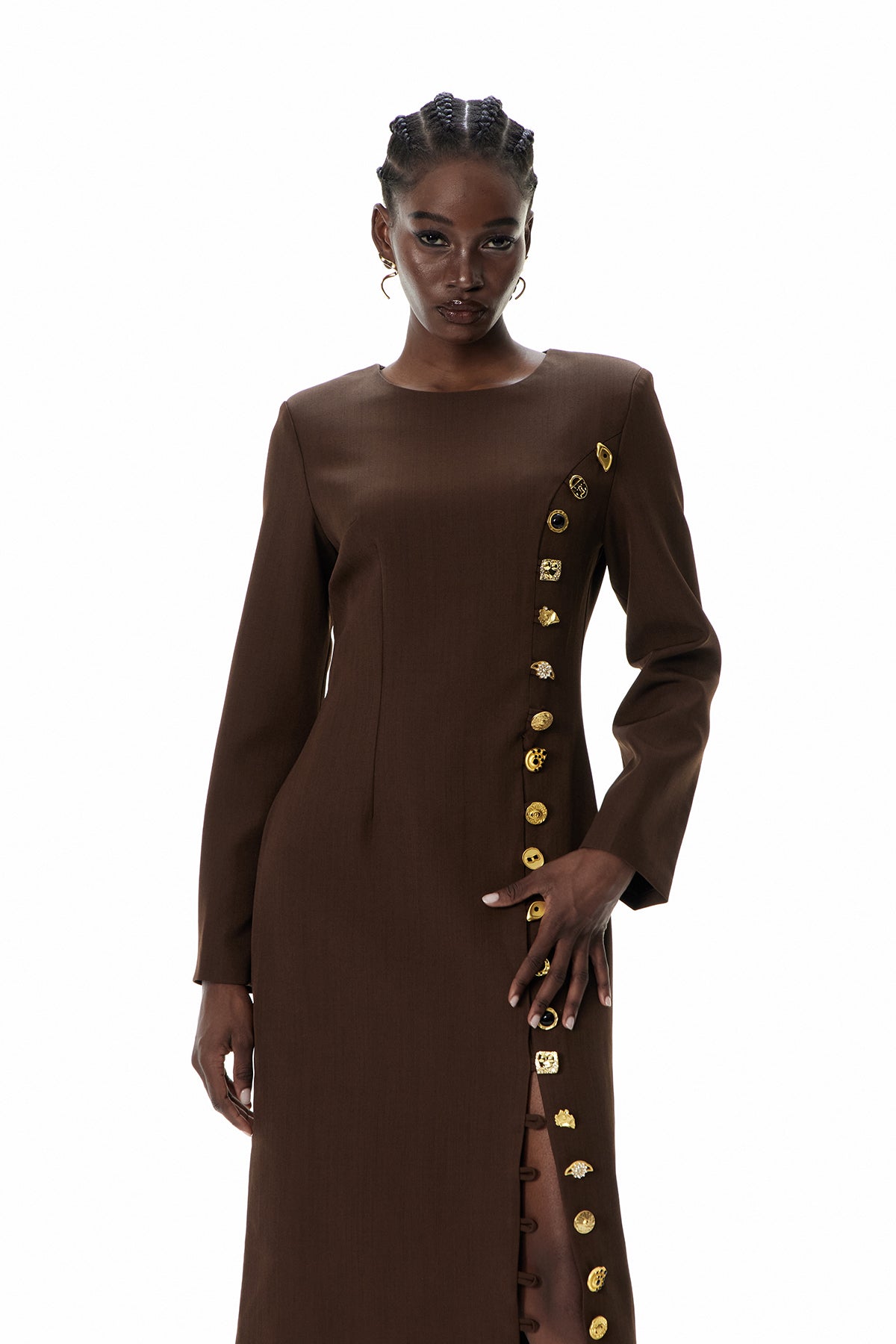 Cristoforo Split Midi Dress