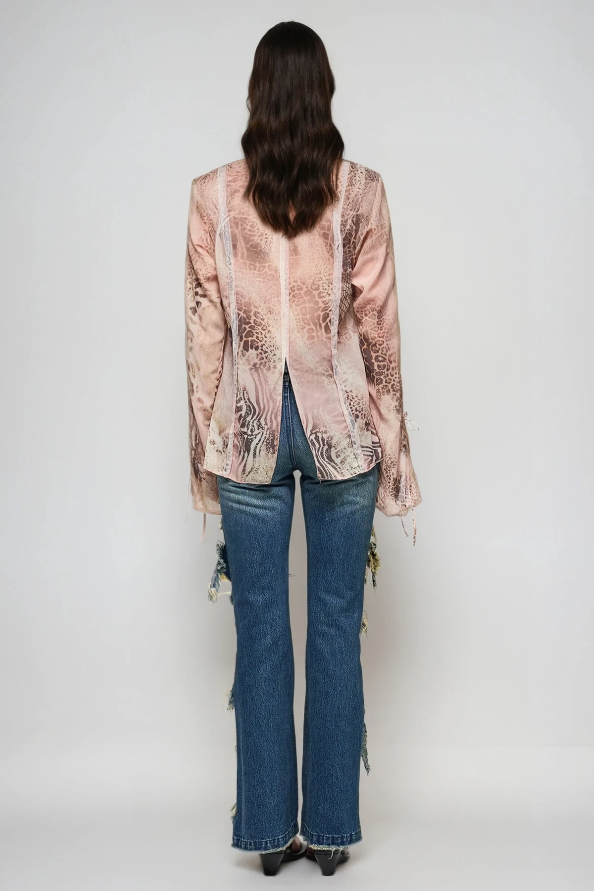 Csaba Ripped Sequin Jeans