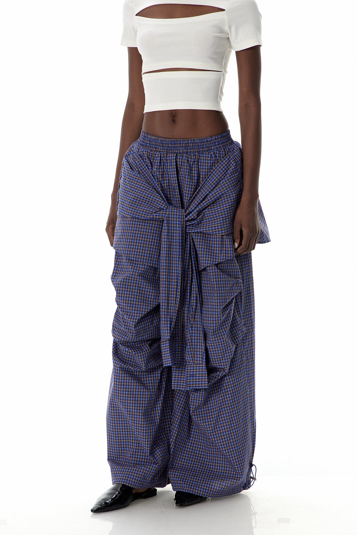 Ctirad Grid Tie Up Pants