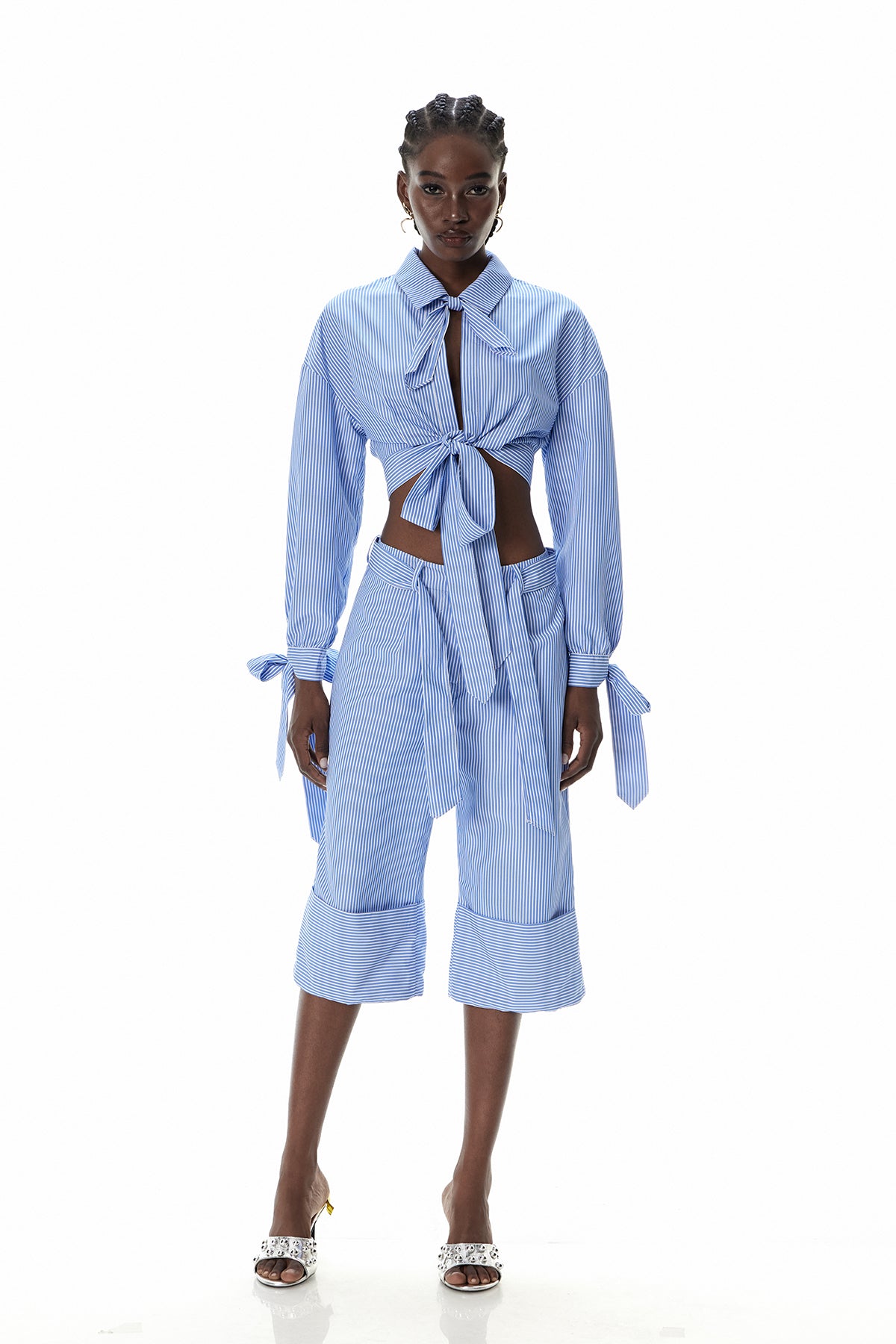 Culhwch Stripe Bow Pants Set