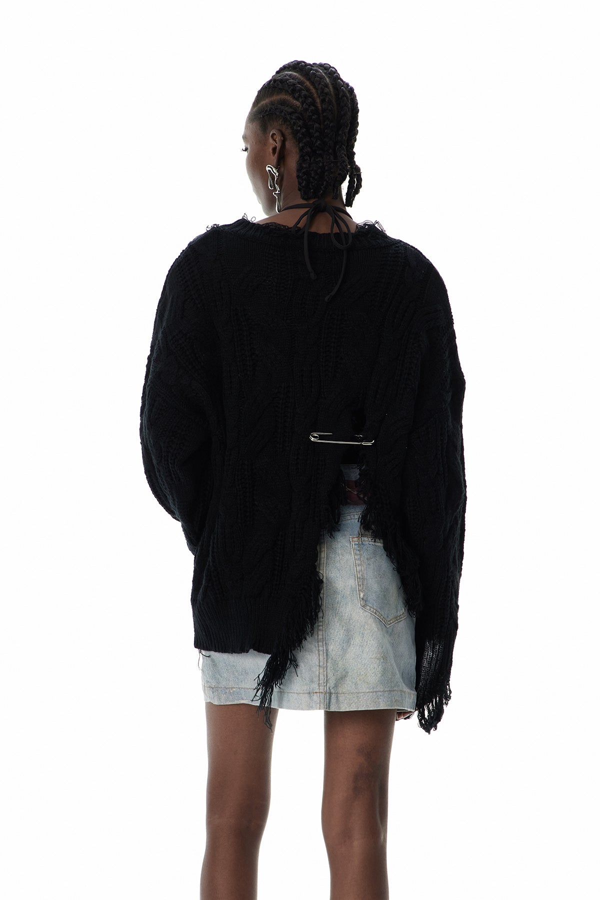 Cunmin Fringe Knit Top