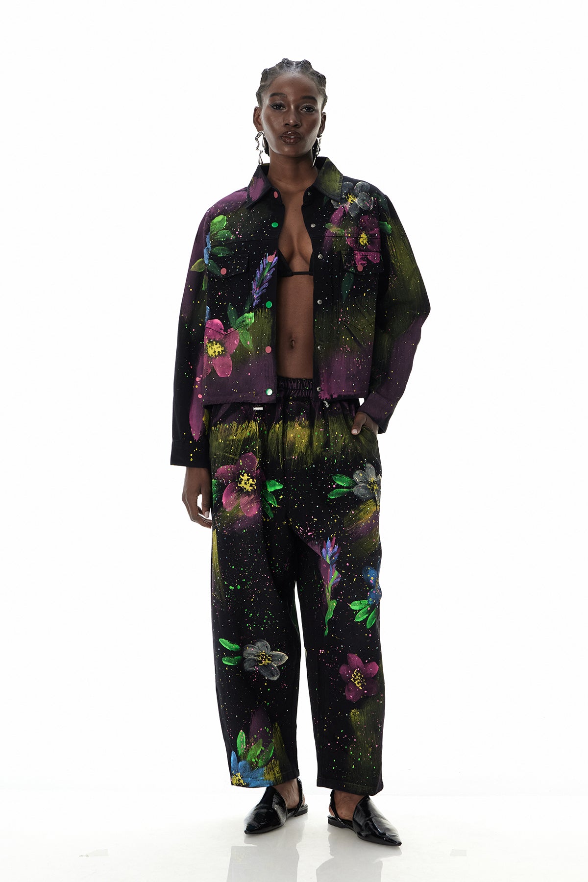 Curran Graffiti Floral Jeans