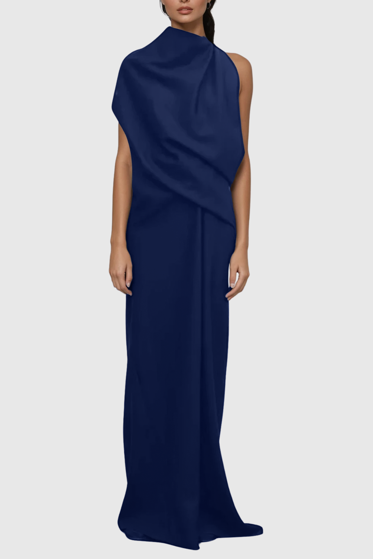 Daan Asymmetric Ruch Maxi Dress