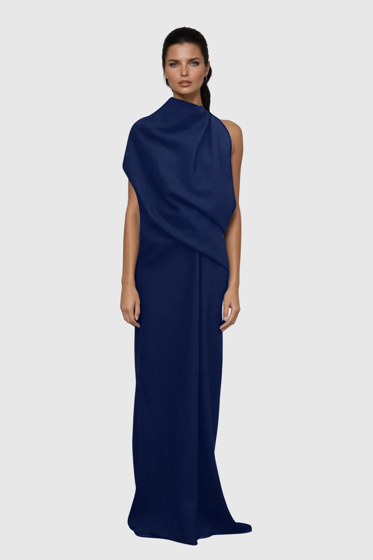 Daan Asymmetric Ruch Maxi Dress
