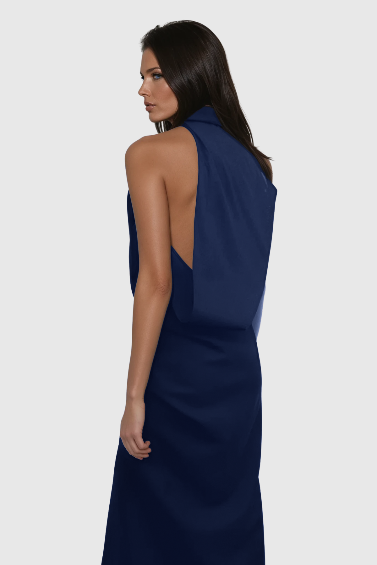 Daan Asymmetric Ruch Maxi Dress