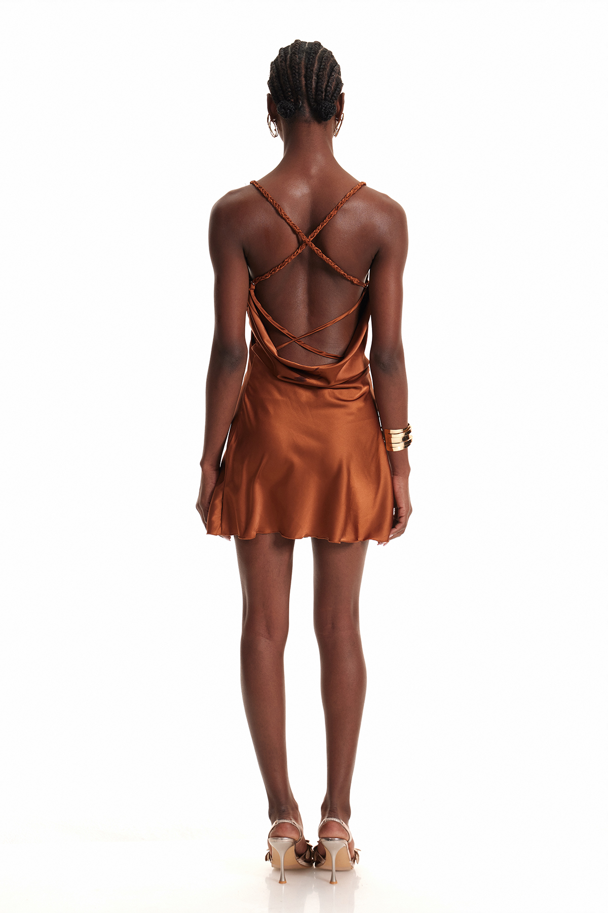 Dagan Spaghetti Flower Mini Dress