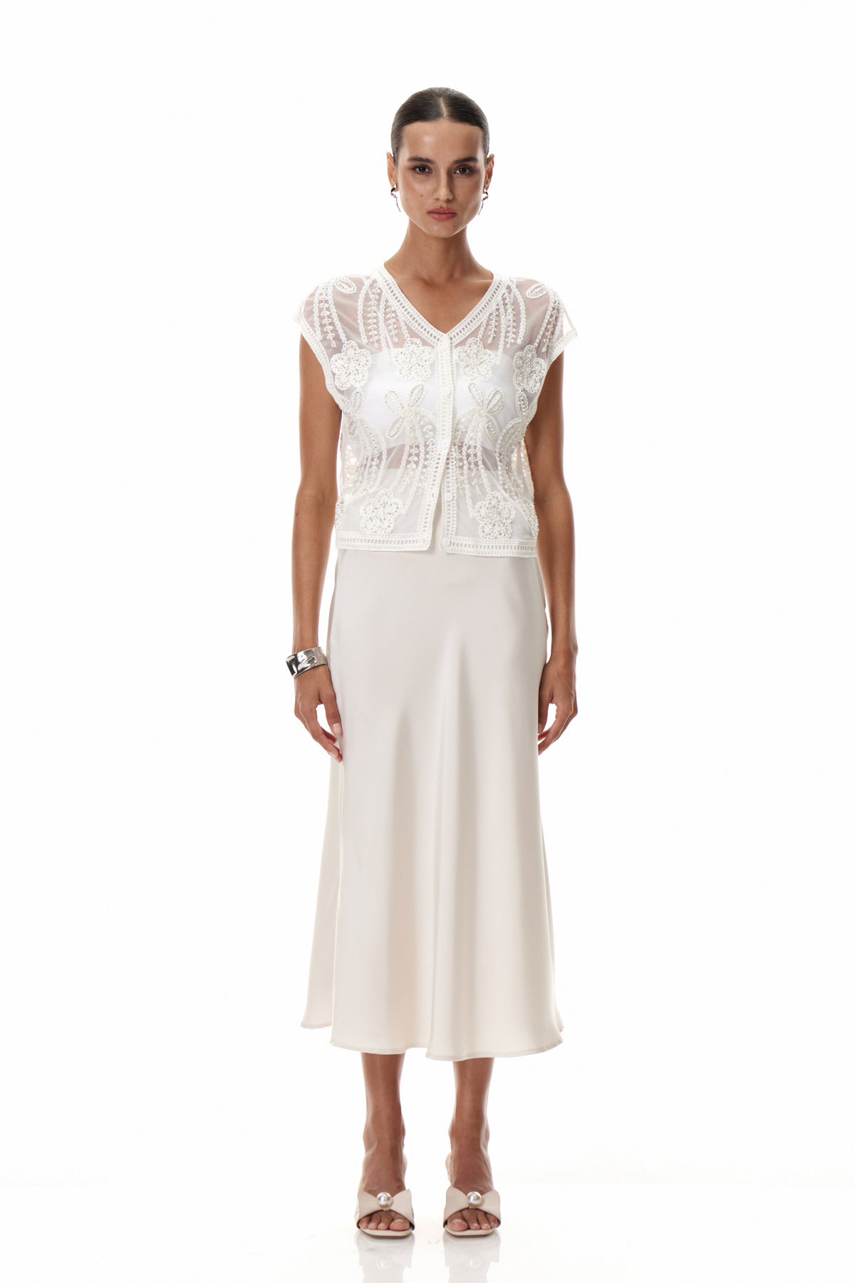 Daina Lace Embroidered Top