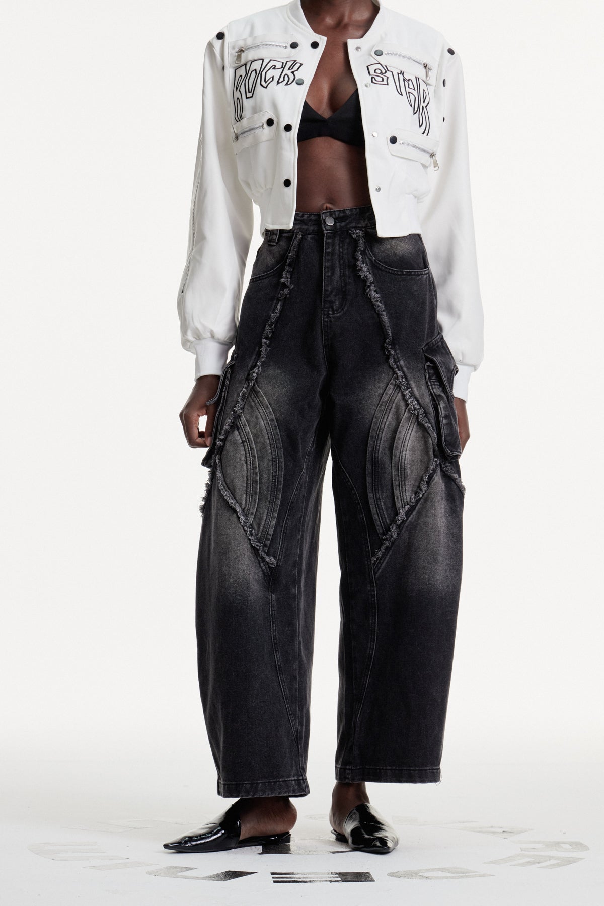 Dalia Deconstruct Baggy Jeans