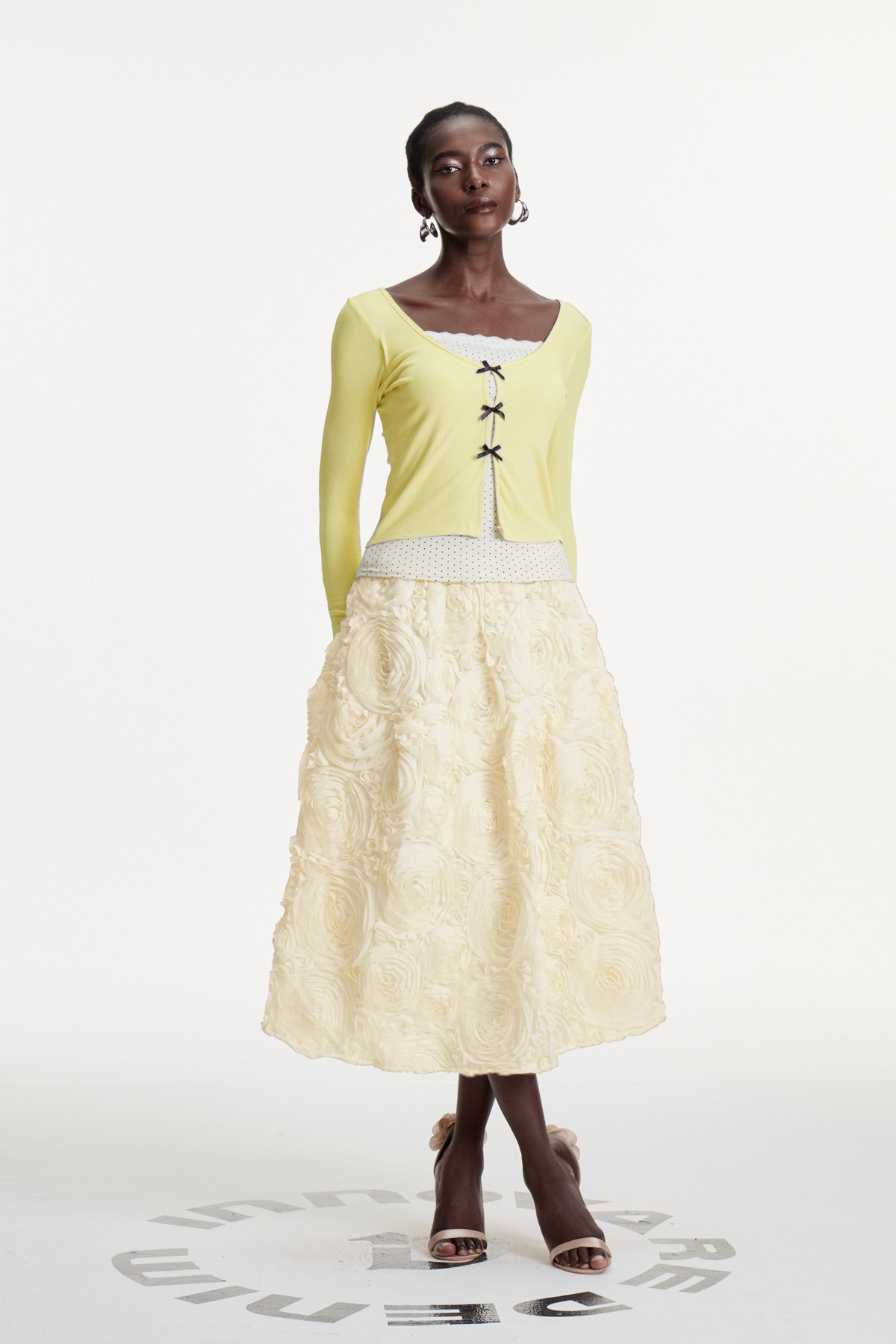 Chlodomer Flower Ruch Maxi Skirt