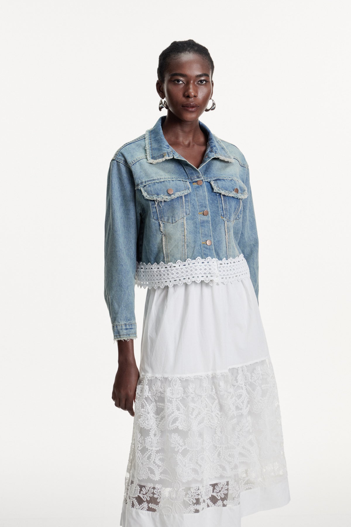 Dalimil Deconstruct Fringe Denim Jacket