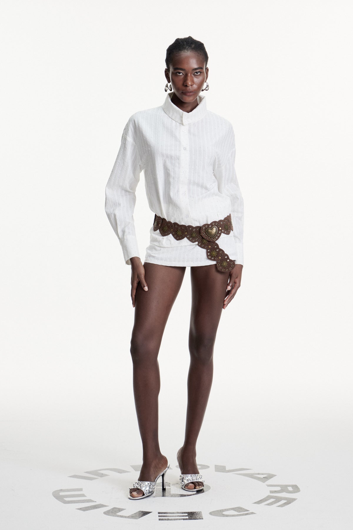 Dalton Stripe Rhinestone Skirt Set