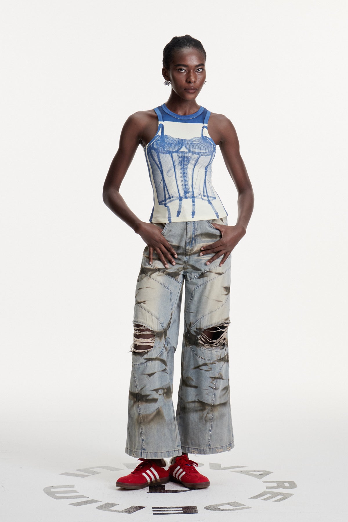 Damian Print Knit Top