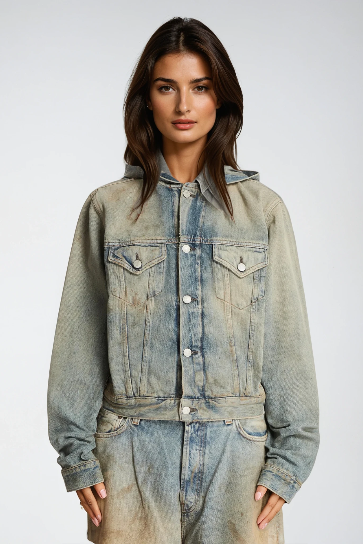Damyan Hooded Denim Jacket