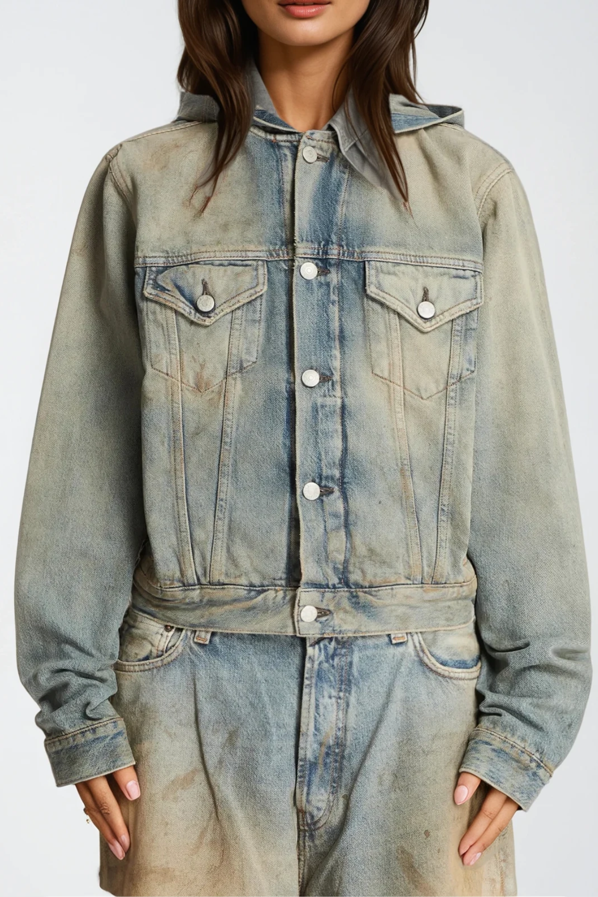 Damyan Hooded Denim Jacket