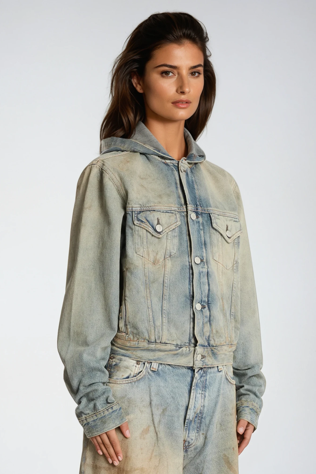 Damyan Hooded Denim Jacket
