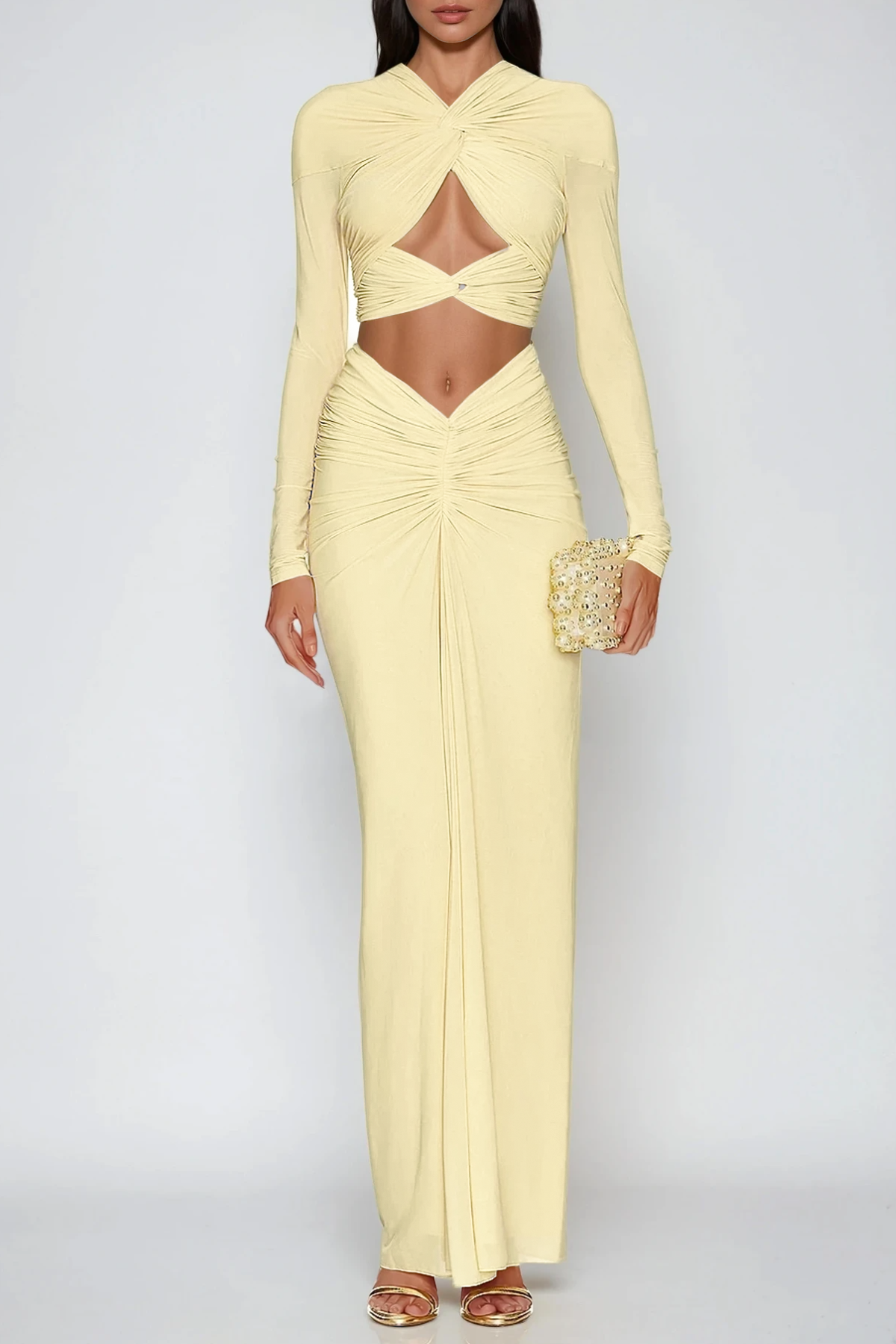 Danai Ruch Cutout Skirt Set