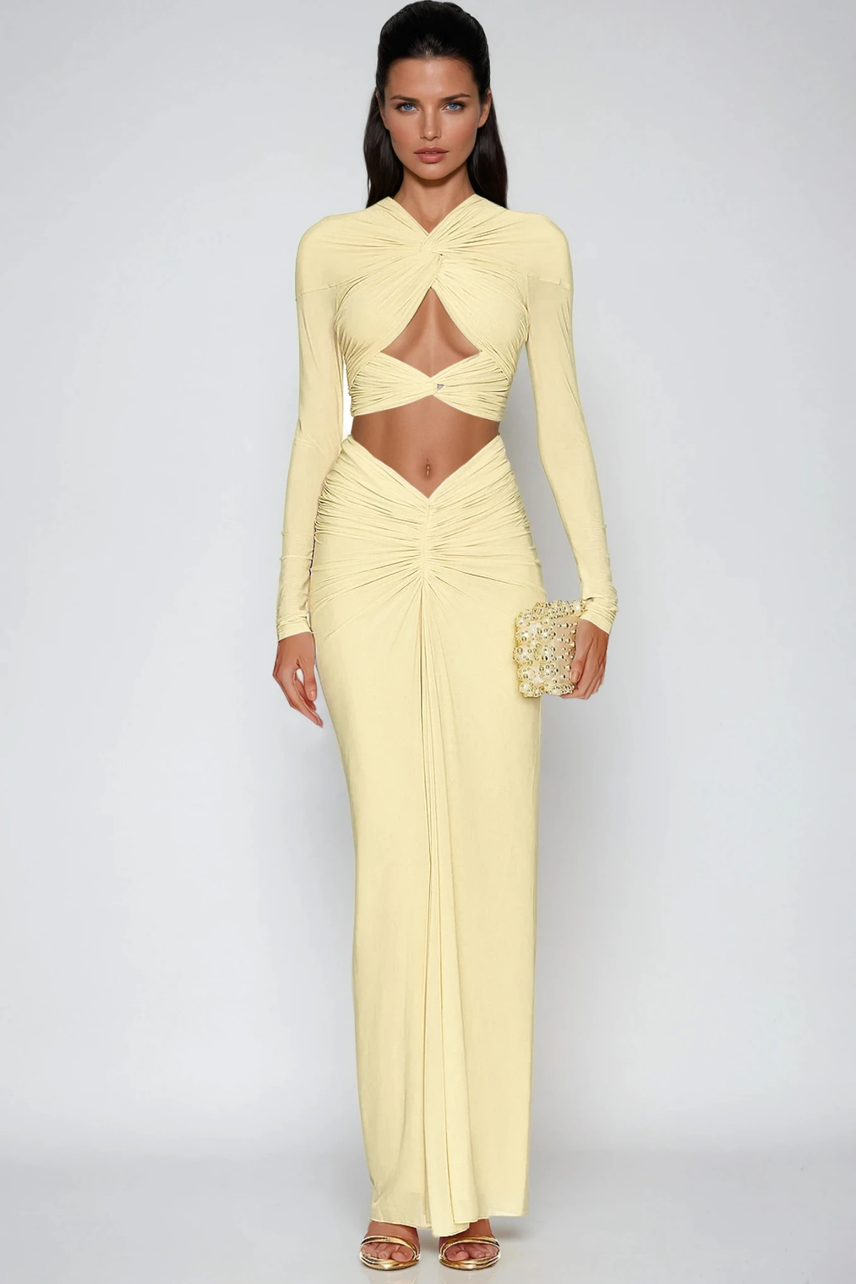 Danai Ruch Cutout Skirt Set