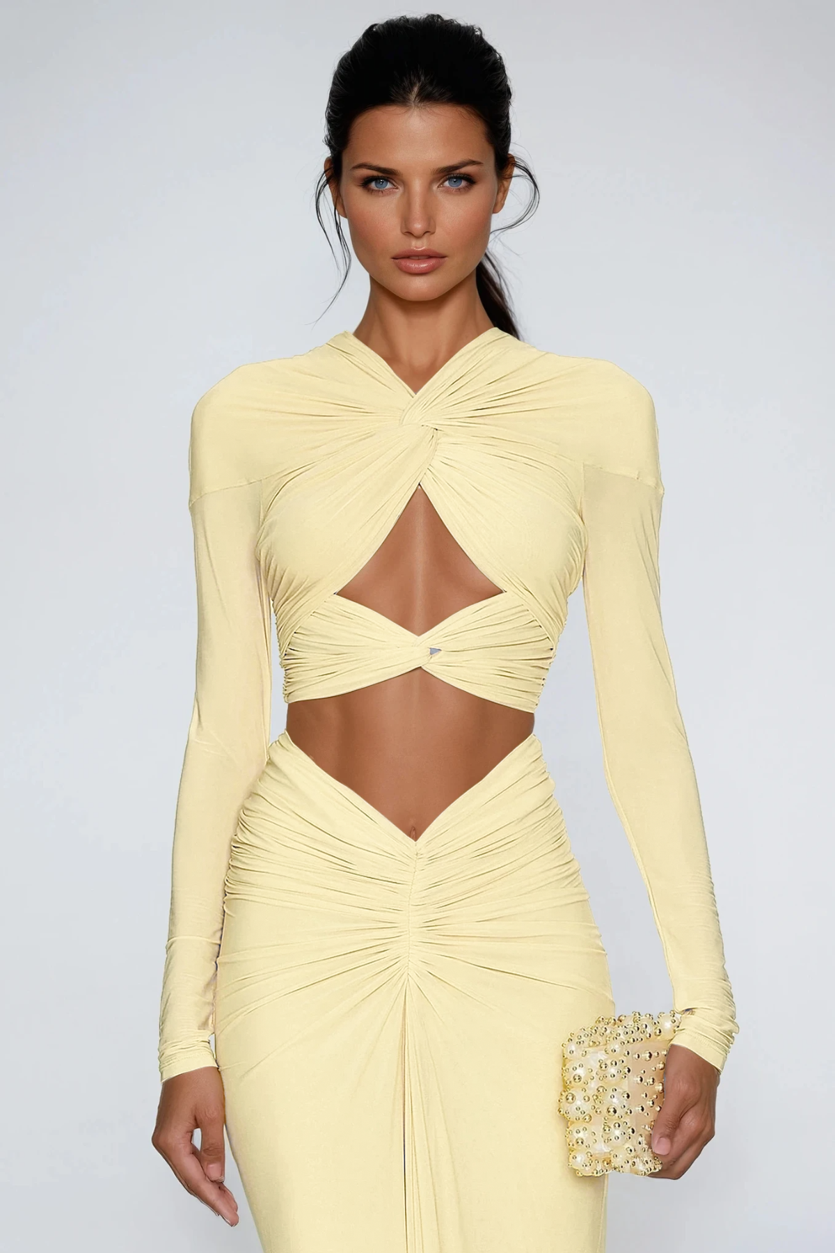 Danai Ruch Cutout Skirt Set