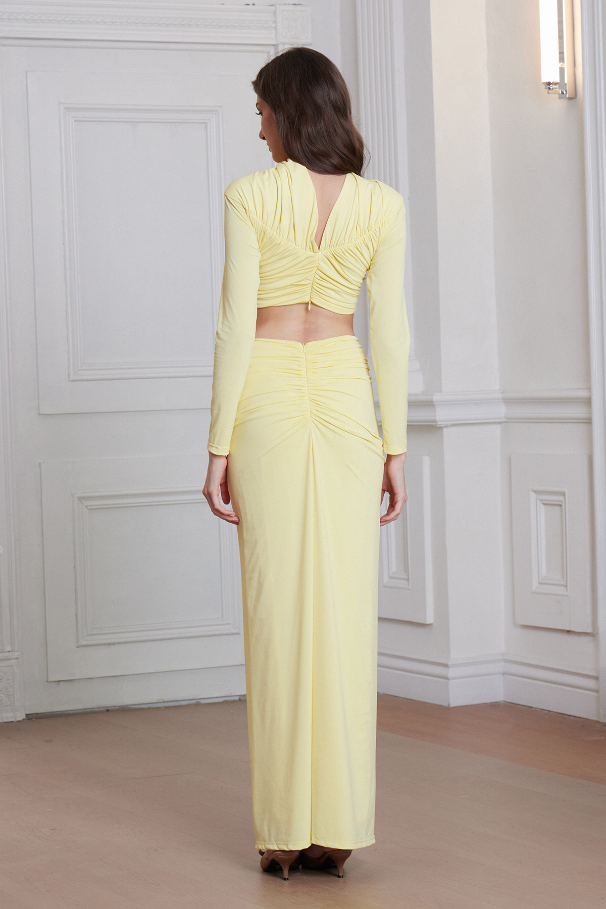 Danai Ruch Cutout Skirt Set