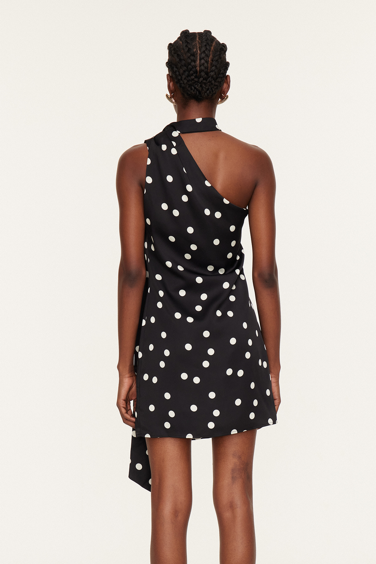 Danijel Dot Scarf Mini Dress