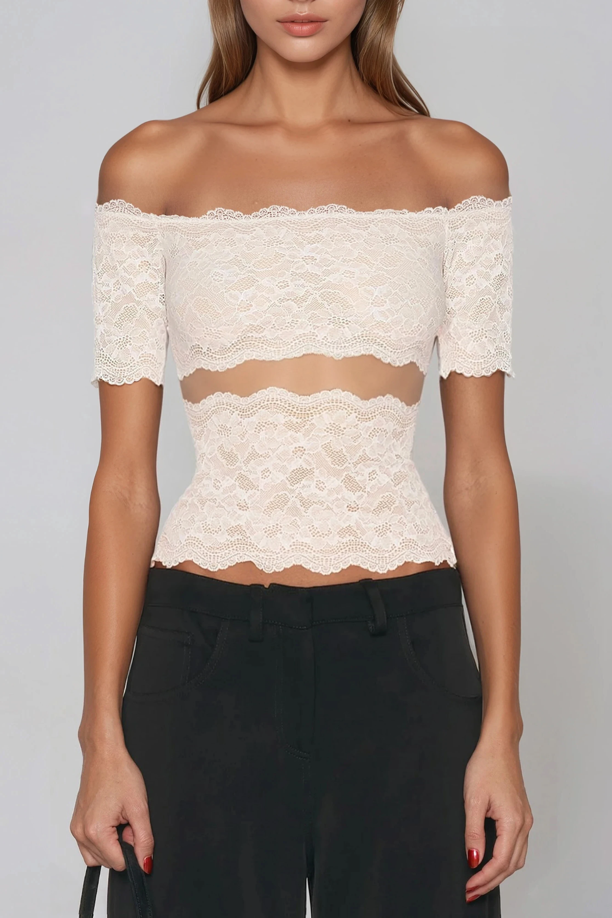 Fortunatus Off Shoulder Lace Top