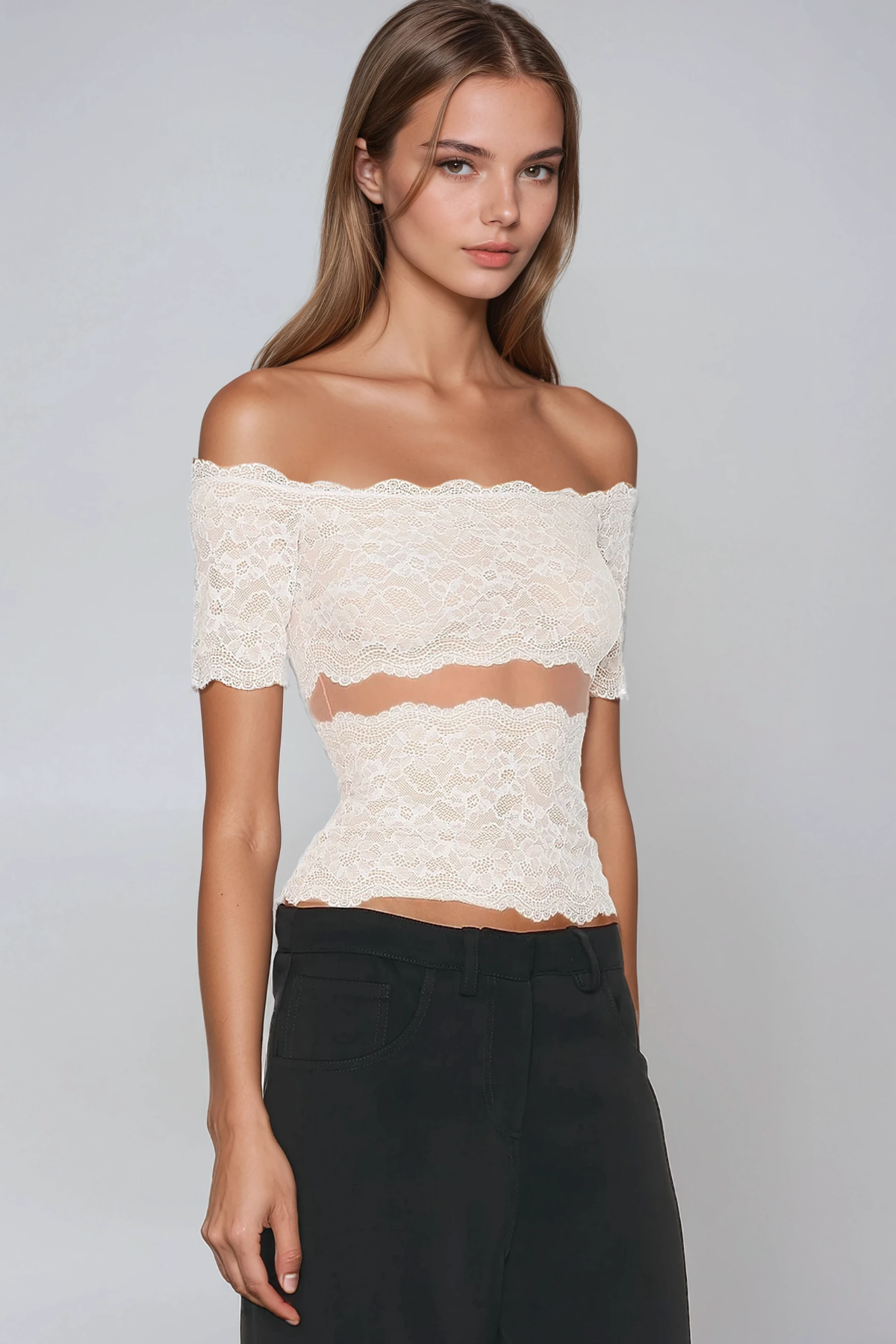 Fortunatus Off Shoulder Lace Top
