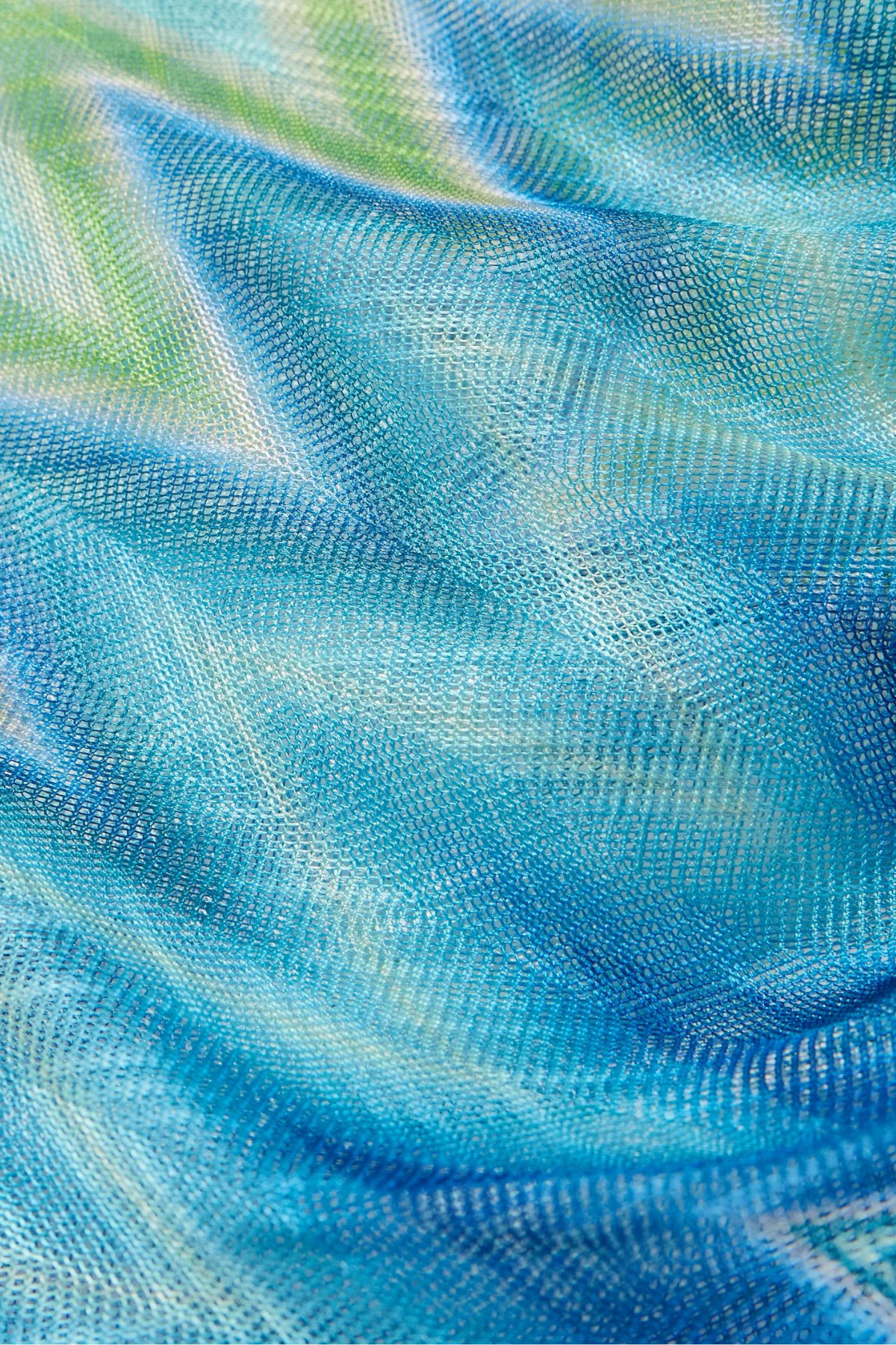 Daouda One Shoulder Fringe Mini Dress In Blue