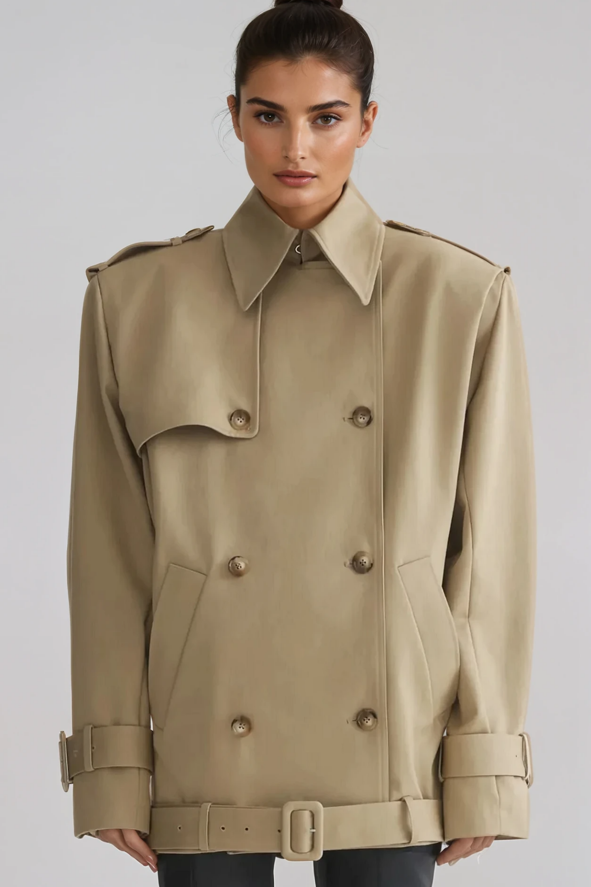Dardana Double Breasted Trench Coat
