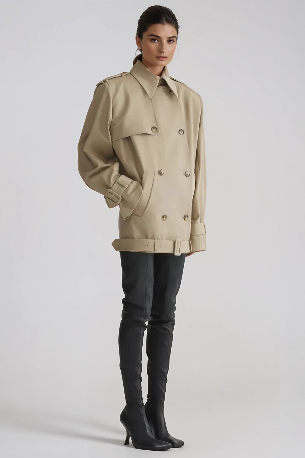 Dardana Double Breasted Trench Coat