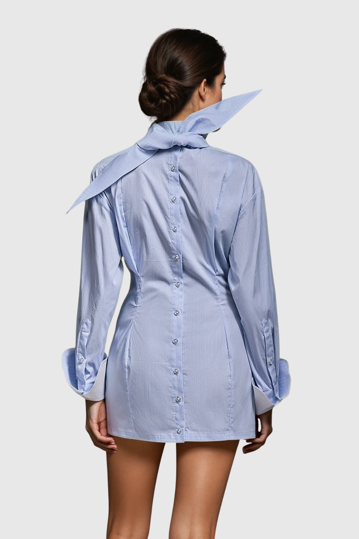 Darja Long Sleeve Stripe Mini Dress