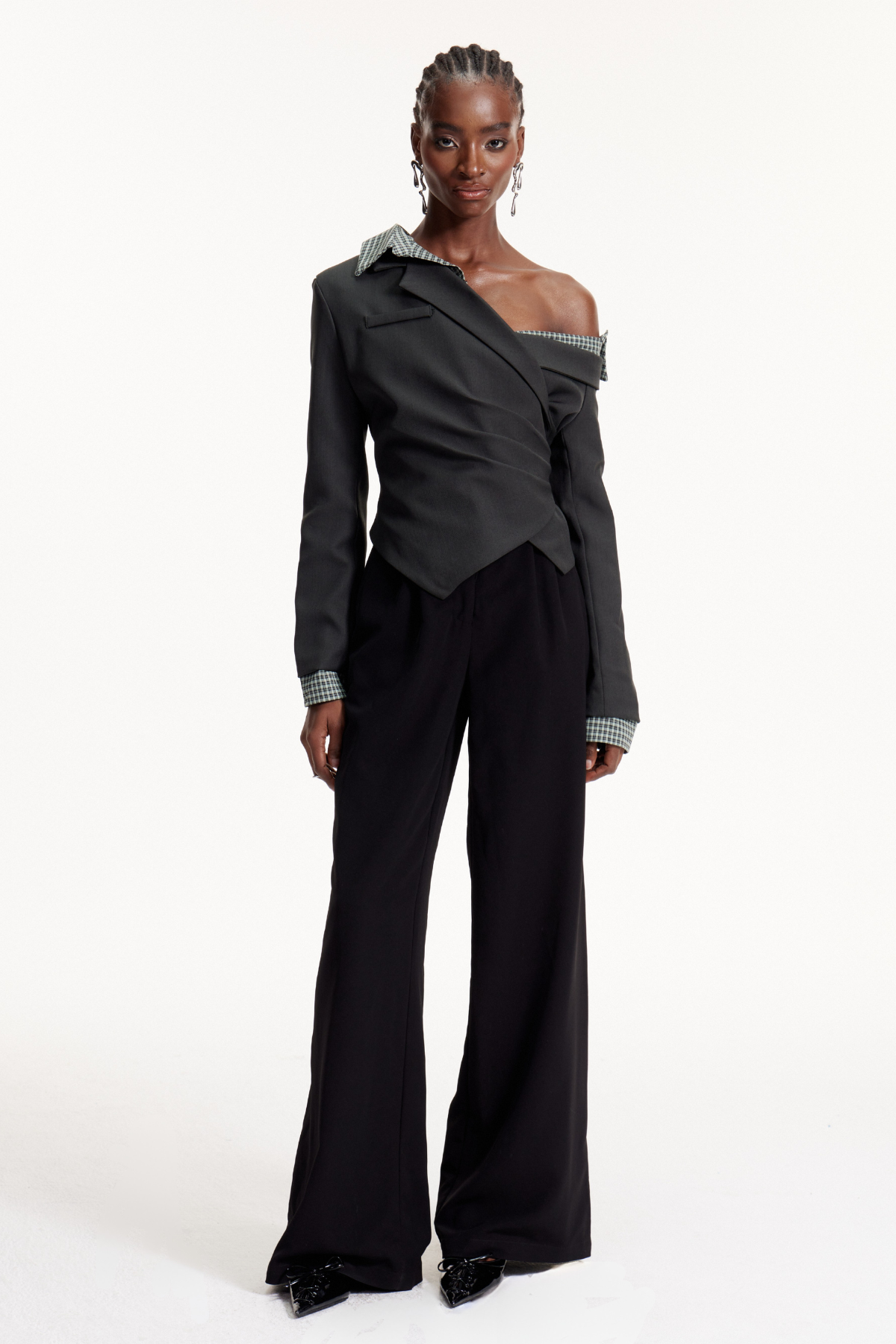 Darko One Shoulder Top In Green